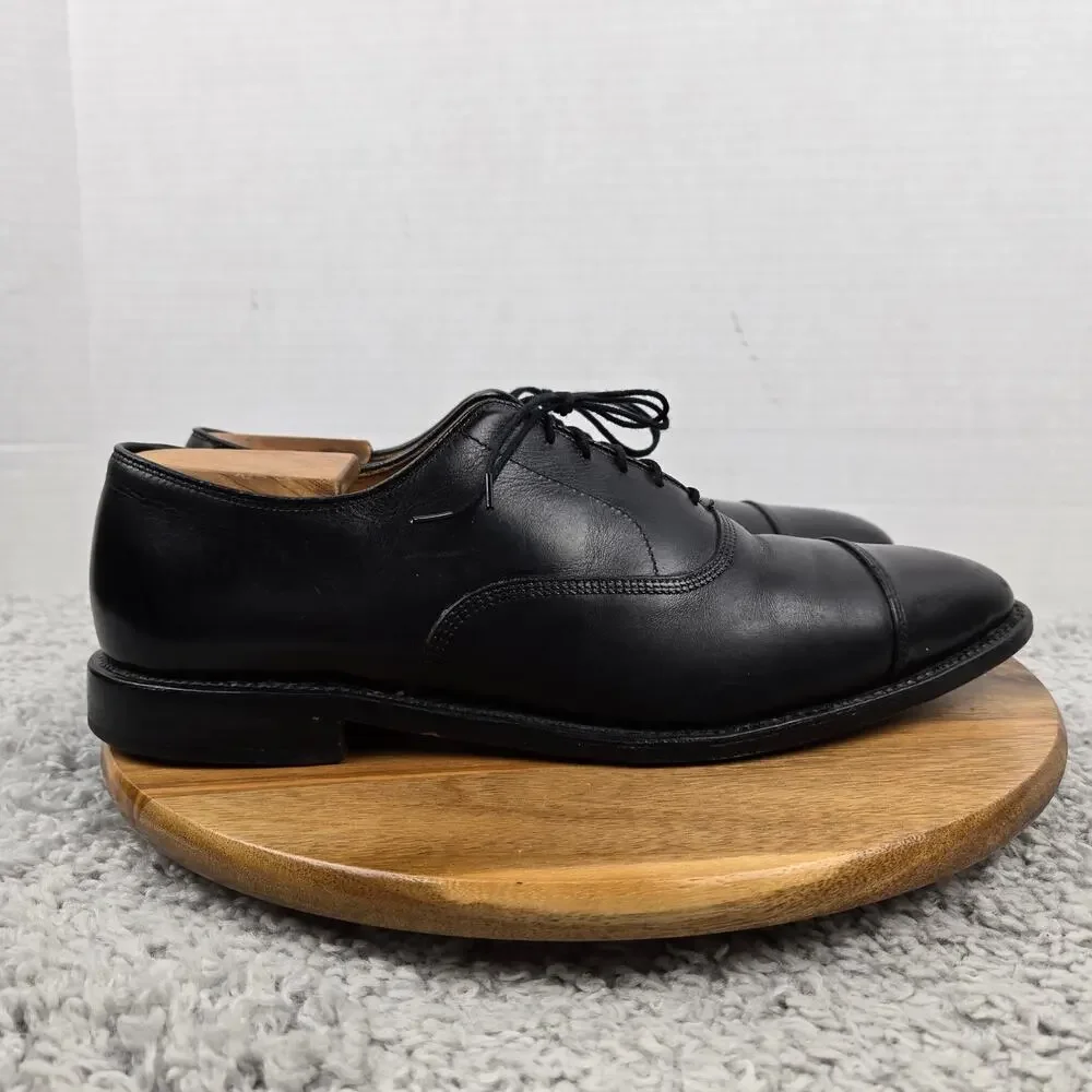 Allen Edmonds Mens 11D Park Avenue Cap Toe Black Leather Oxford Dress Shoe 5615